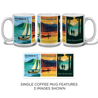 Smith Mountain Lake Triple Scene Mug |Might Mug