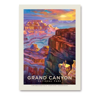 Grand Canyon Sunset Vertical Sticker | Made in the USA