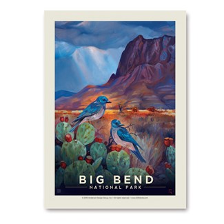 Big Bend NP Desert Perch Vert Sticker | Made in the USA