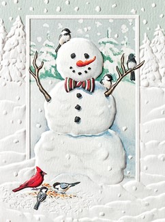 Jolly Snowman | American made Christmas cards