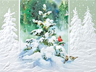 Forest Snow | Scenic themed boxed Christmas cards