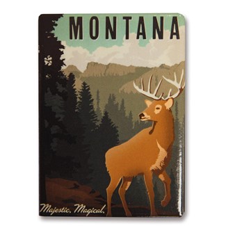 Montana Majestic Magical | Metal magnet