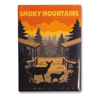 Great Smoky LeConte Lodge Sunset | Metal Magnets