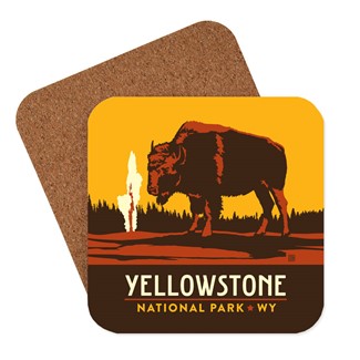 Yellowstone Emblem Coaster | American made coaster