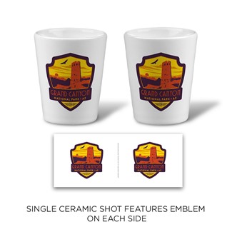 Grand Canyon Emblem Ceramic Shot | Tourist Courts