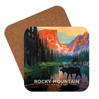 Rocky Mountain National Park Moose | American Made Coaster