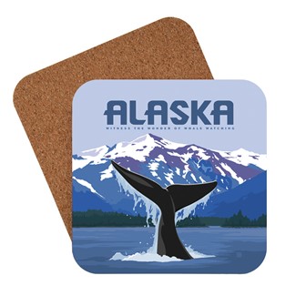 Alaska Whale Tail | American Made Coaster