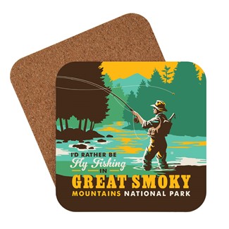 Great Smoky Fly Fishing Coaster | USA Made