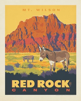 Red Rock Canyon: Mt. Wilson 8" x 10" Print