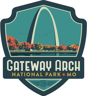 Gateway Arch NP Emblem Sticker | American Made