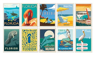 FL 50 Postcard Assortment | Made in the USA