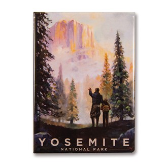 Yosemite Valley Mist Magnet | Metal Magnet