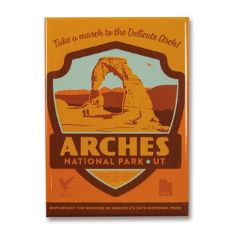 Arches NP Emblem Print Magnet | Metal Magnet