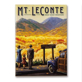 Great Smoky Mt. Leconte | American made metal magnets