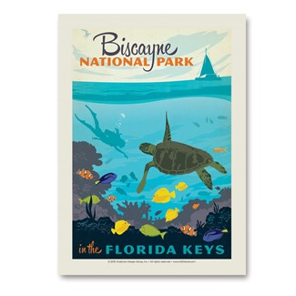 Biscayne NP Diver Vert Sticker | Vertical Sticker