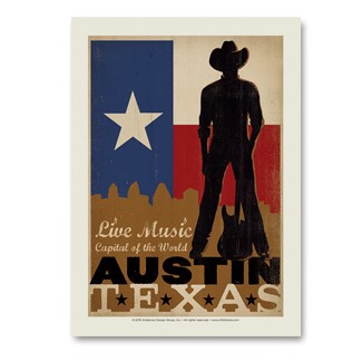 Austin Cowboy | Vertical Sticker
