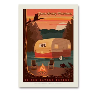 Great Smoky Camping | Vertical Sticker