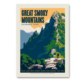 Great Smoky Chimney Tops | Vertical Sticker