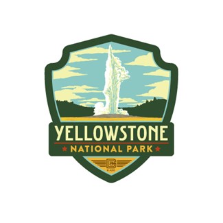 Yellowstone Old Faithful Emblem Sticker | American Made