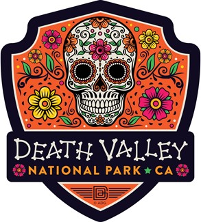 Death Valley Skull Emblem Sticker | American Made