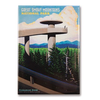 Great Smoky Clingmans Dome | Metal Magnet