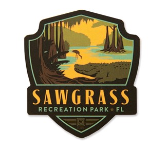 Sawgrass Gator Wooden Emblem Magnet | American Made