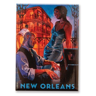 New Orleans Jazz Magnet | Metal Magnet