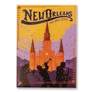 New Orleans The Big Easy Magnet | Metal Magnet