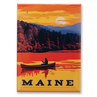 ME Canoe Magnet | Maine themed magnets