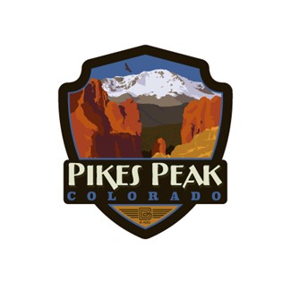 Pikes Peak, CO Emblem Sticker | Emblem Sticker