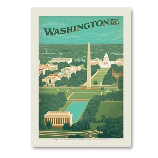 Washington, DC Aerial View Vert Sticker | Vertical Sticker