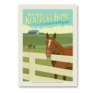 My Old Kentucky Home Horse Vert Sticker | Vertical Sticker