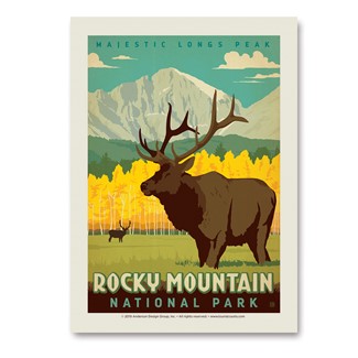 Rocky Mountain Longs Peak Vert Sticker | Vertical Sticker