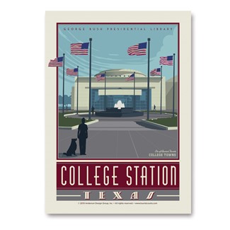 College Station, TX Vert Sticker | Vertical Sticker