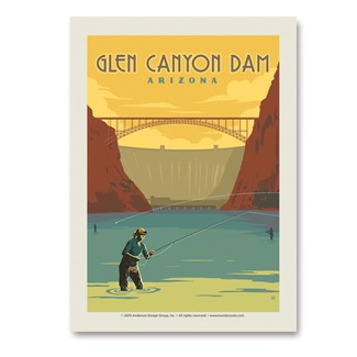 Glen Canyon Dam, AZ Vert Sticker | Vertical Sticker