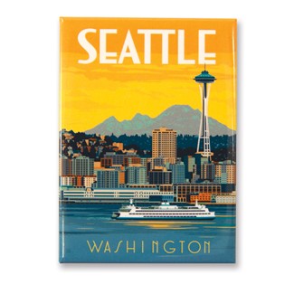 WA, Seattle Ferry Magnet | Metal Magnet