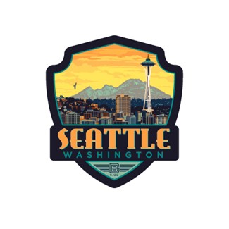 WA, Seattle Ferry Emblem Sticker | Made in the USA