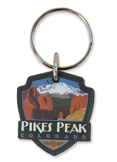 Pikes Peak, CO Wooden Key Ring | American Made