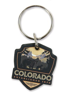 CO Bears Wood Key Ring | American Made