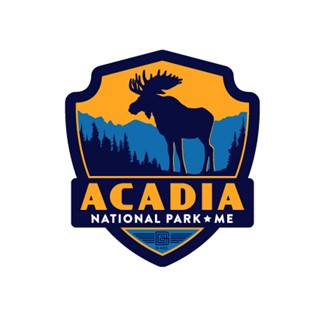 Acadia NP Moose Emblem Sticker | American Made