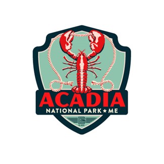 Acadia NP Lobster Emblem Sticker | American Made