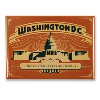 Washington, DC Red Capital Magnet | American Made Magnet