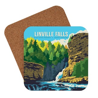 NC Linville Falls Coaster | American made coaster