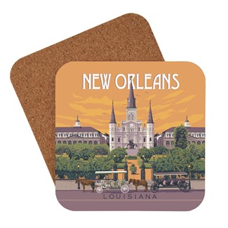 New Orleans St. Louis Cathedral Coaster | American made coaster