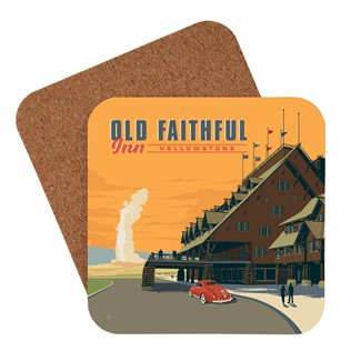 Yellowstone Old Faithful Inn Coaster | American made coaster