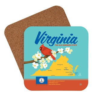 VA Map Coaster | American Made Coaster
