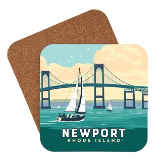 RI Newport Bridge Coaster | American Made Coaster