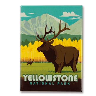 Yellowstone Elk Magnet | Metal Magnet