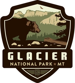 Glacier Emblem Sticker | American Made