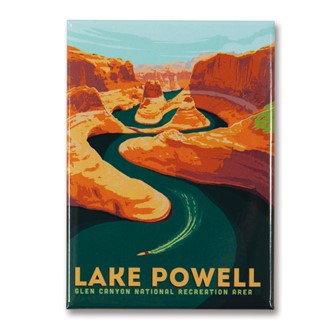 AZ/UT Lake Powell Magnet | Metal Magnet